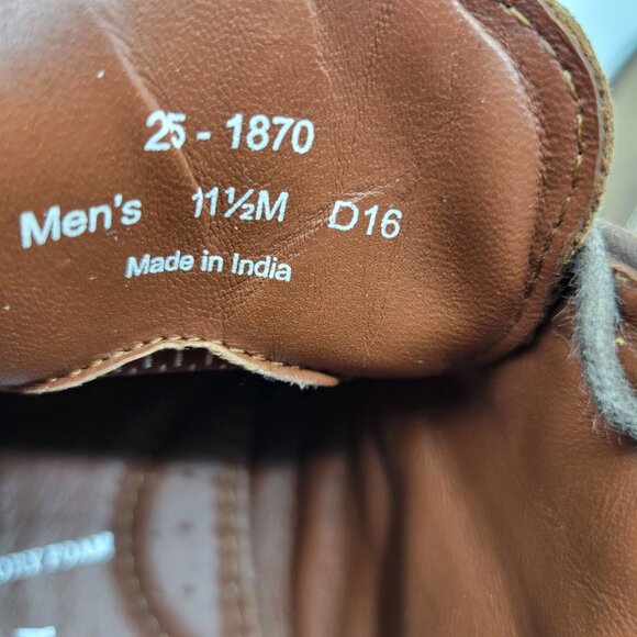 Johnston Muphy Copeland Chukka Leather Ankle Boots 11.5 M Brown - Picture 6 of 16